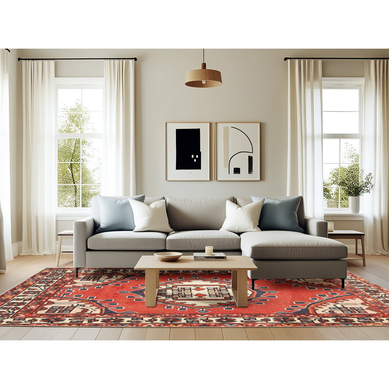 Southwestern Indoor Rug, Rectangle 6' x 9'