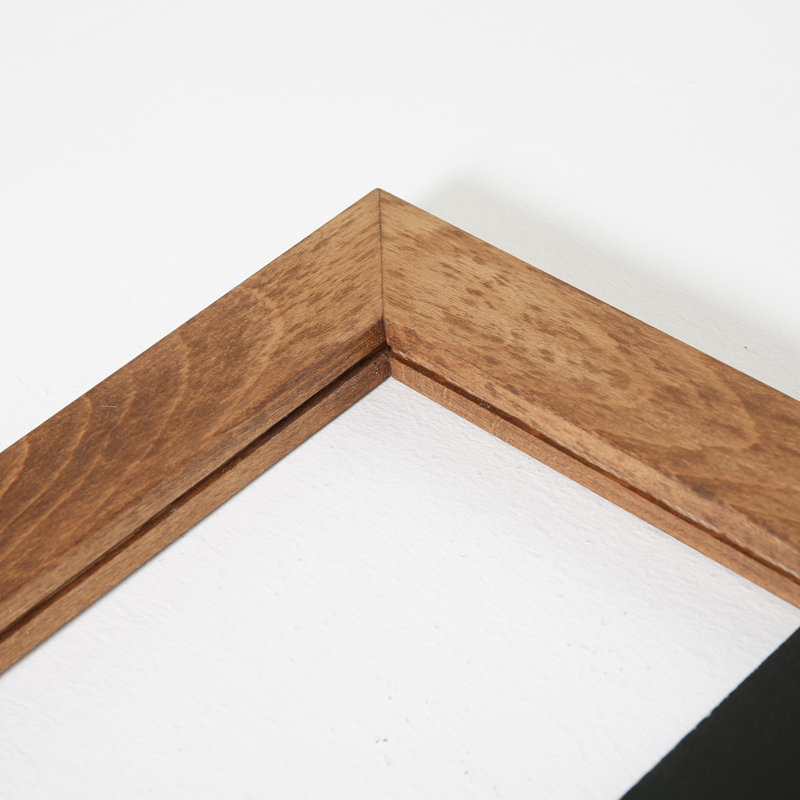 MT Displays No Fiberboard Wall Wood Chalkboard, Dark Wood