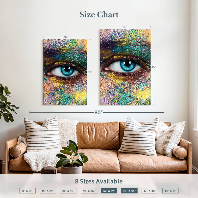 Shuttleworth Creative Glitter Makeup, 39" H x 26" W