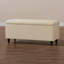 Cubed Cubed Ottoman Storage Box in Soft Holland Naples with Black Wooden Legs- Multi-Functional Blanket Box-119378943-119378945