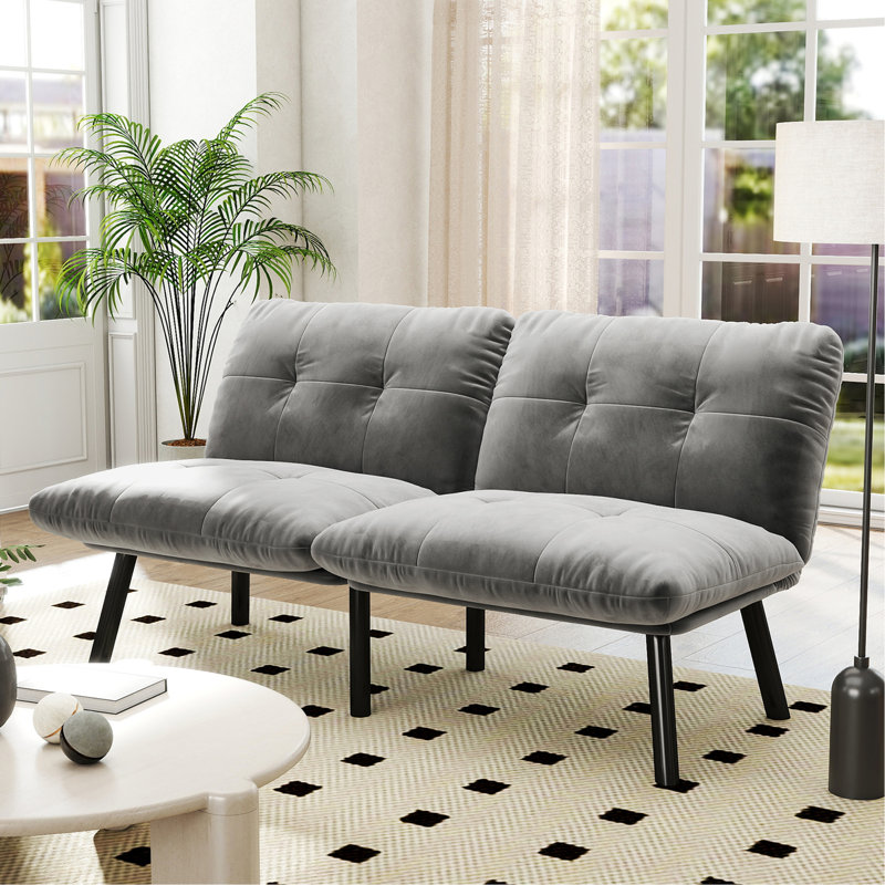 Canapé-lit convertible pliant moderne, Gris