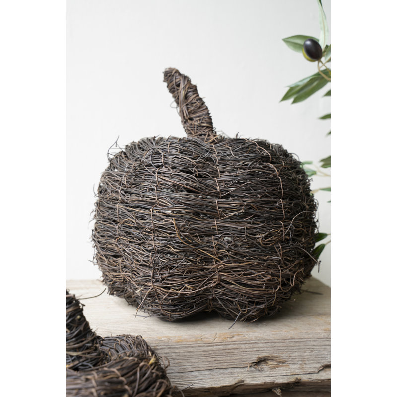 SET OF TWO VINE PUMPKINS