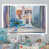 Toile blanche avec cadre photo