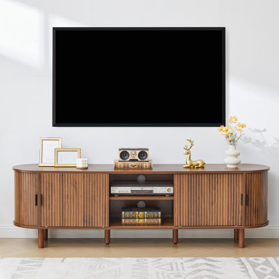 Meuble télé 70,9 po avec porte coulissante