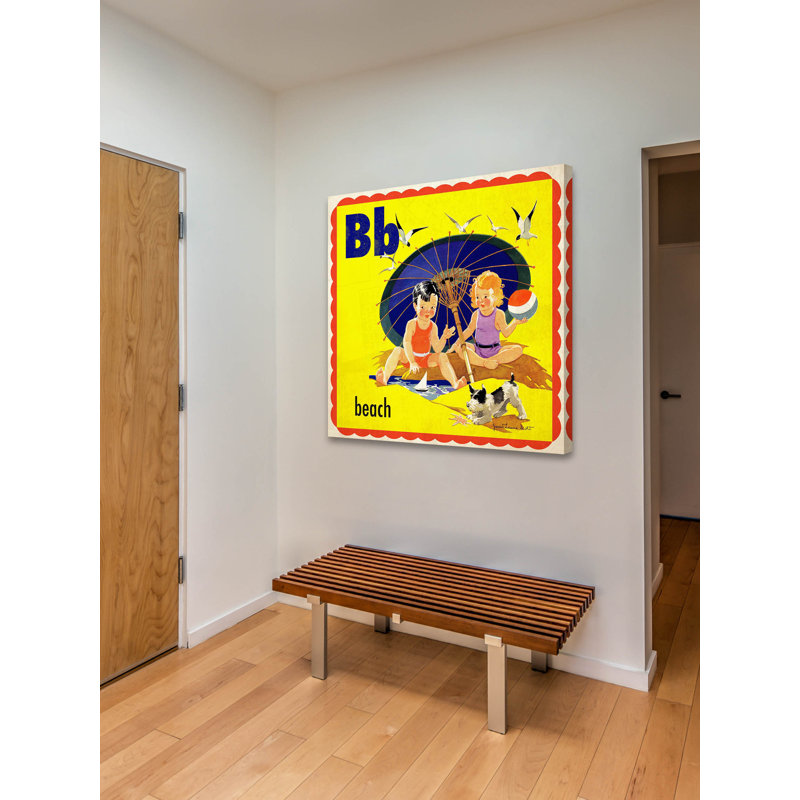 Beach - Wrapped Canvas Print, 101cm H x 101cm W