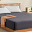 My Home Store Gylfi 300 Thread Count Egyptian-Quality Cotton Percale Fitted Sheet-773707520-773707578