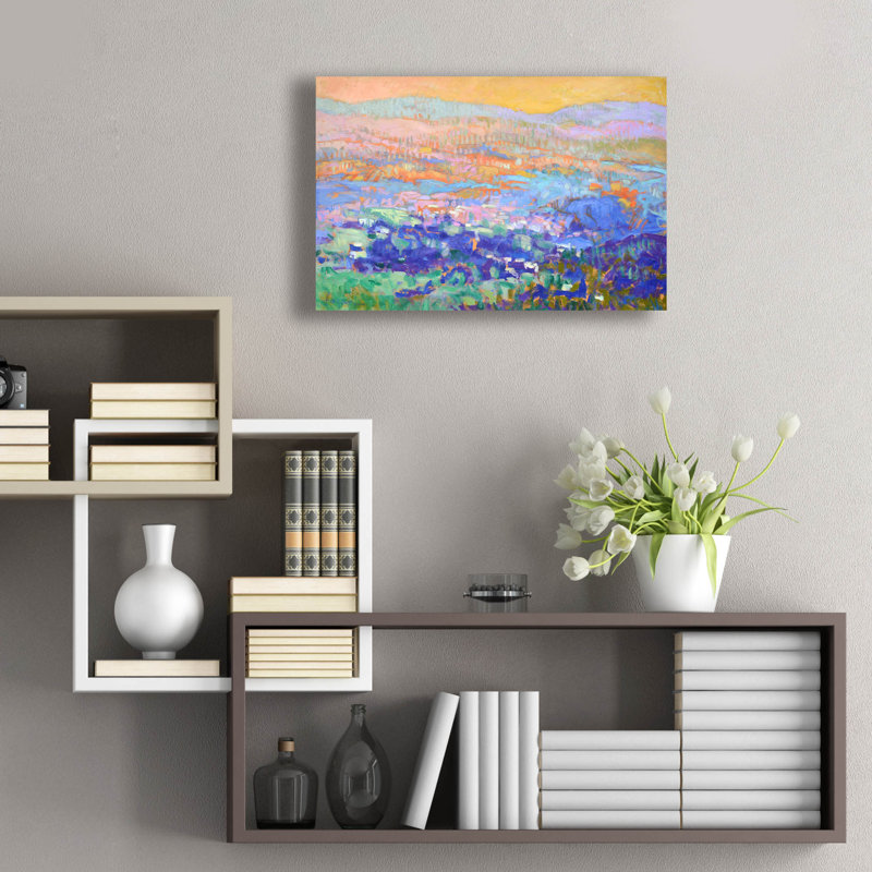  «Meet Me and The Edge Of Dreams» par Dorothy Fagan, art mural en verre acrylique, H 16 po x l 24 po