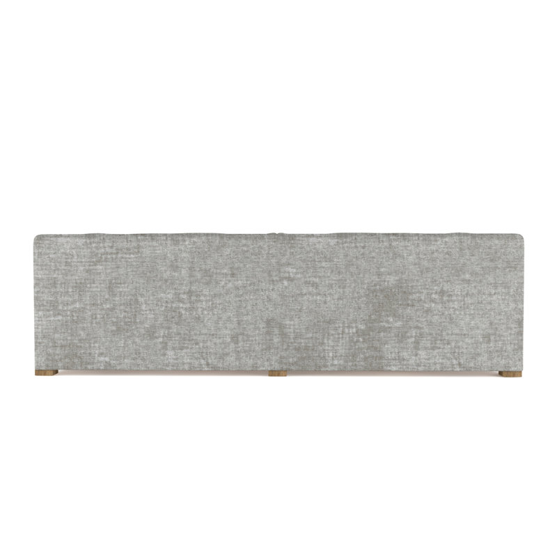 Canapé Crosby, H 32,5 po x l 120 po x P 38 po, Patiné, Velours écrasé rayé argent