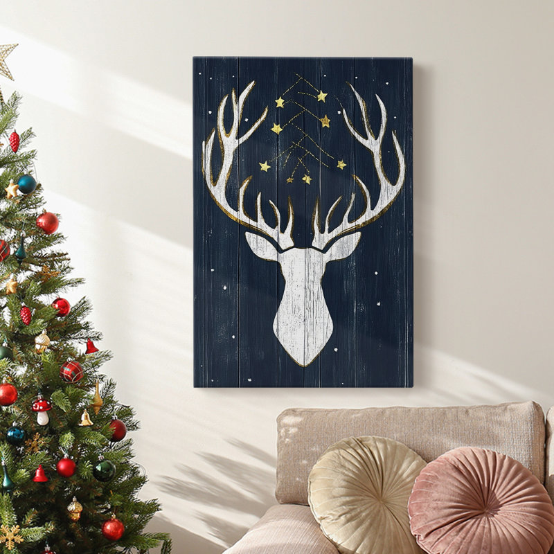 Art des Fêtes de Noël - Toile tendue avec châssis L, H 12 po x l 8 po