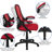 Cappello High-Back Mesh Swivel Ergonomic Office Chair with Flip-Up Arms-655002663