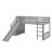 Twin Size Loft Bed With Slide-473335078