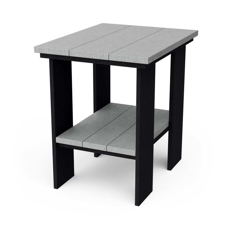 Table d'appoint contemporaine, Gris clair / noir