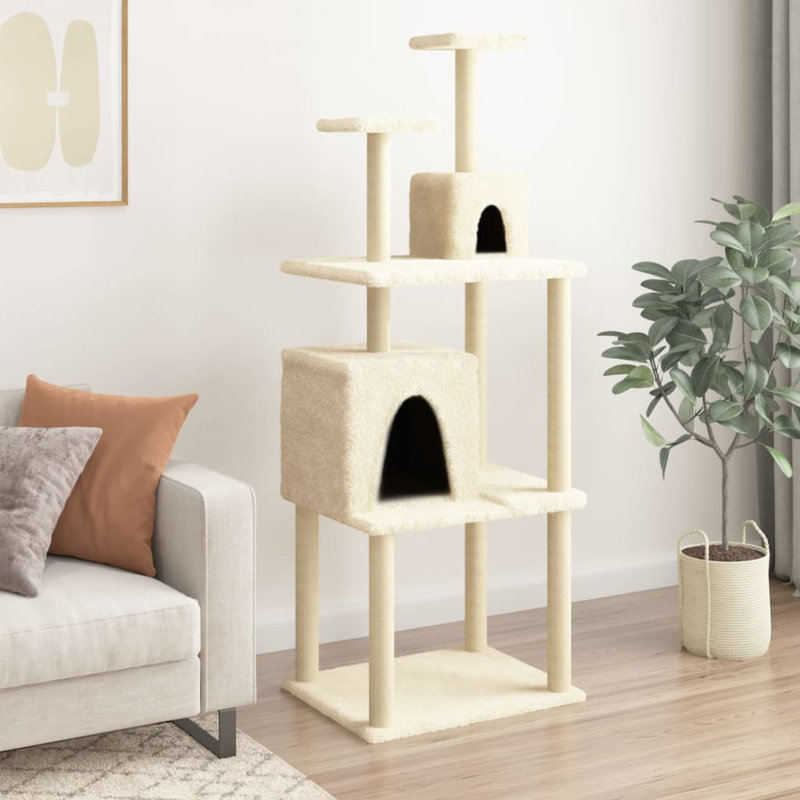 Memphis 167cm H Cat Tree, Cream