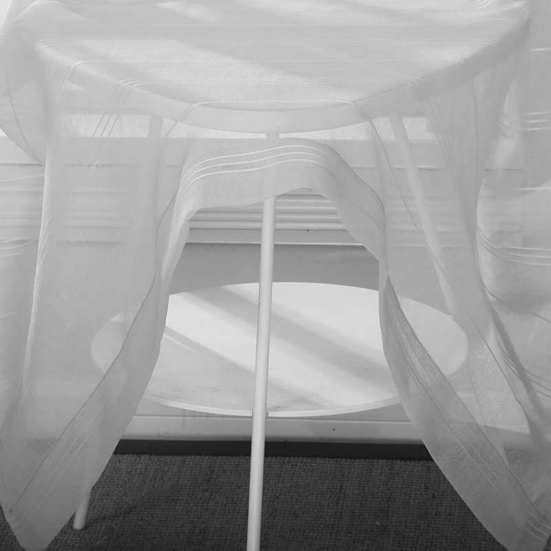 Panneaux de rideaux semi-diaphanes avec passe-tringle Antonietti, gris