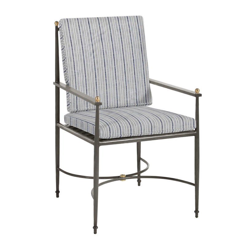 Roma Patio Chair with Cushions, Rollo Chambray, Welt