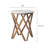 Table de bout rustique ronde rustique, table de chevet Boho