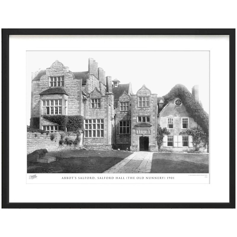 Abbot's Salford, Salford Hall (the Old Nunnery) 1901 by Francis Frith - Single Picture Frame Print, 40cm H x 50cm W x 2.3cm D