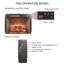 Foyer encastrable à quartz 23 pouces - version bûche avec attrait brique. Capacité de chaleur de 1500W. 5000 / heure Flamme réaliste. 4 réglages de luminosité réglables. / Ul. Doubles protocoles. Énergie