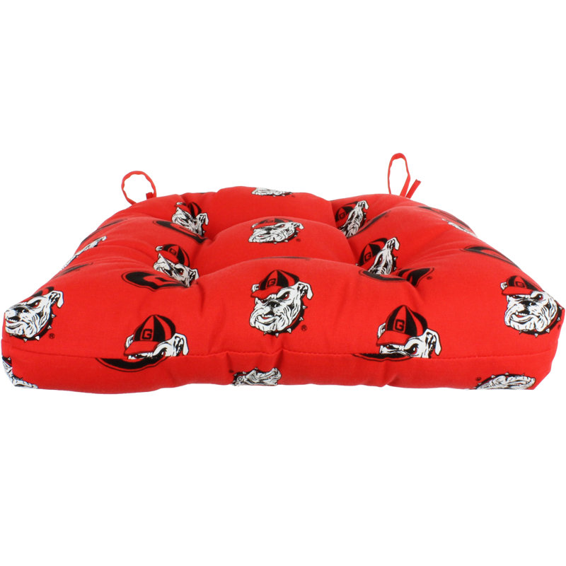 Coussin de chaise de salle à manger intérieur/extérieur georgia NCAA
