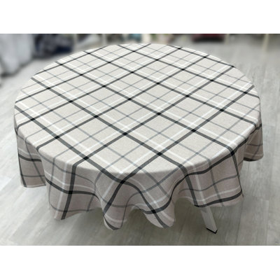 Abydos Polyester CHECKED Round Table Cloth