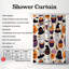 Rideau de douche 1 pièce Halloween Mix-1580842585