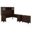 Ensemble de bureau avec rehausse Magomed-362711749