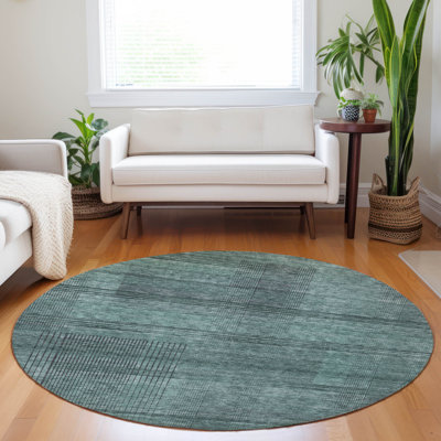 Malchow Washable Striped Indoor / Outdoor Rug
