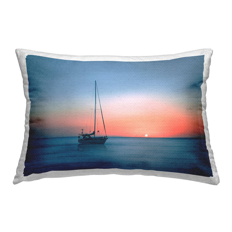 Housse et insert de coussin rectangulaire intérieur \/ extérieur en polyester par Renel Peters