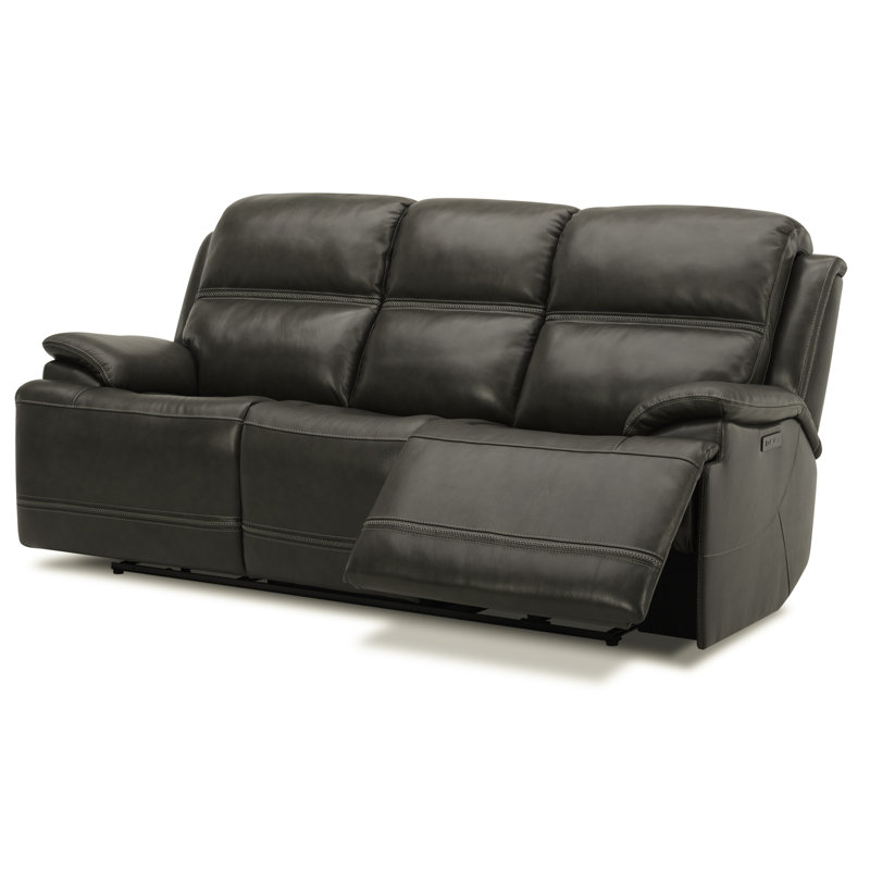 Hannya 88'' Genuine Leather Power Reclining Sofa