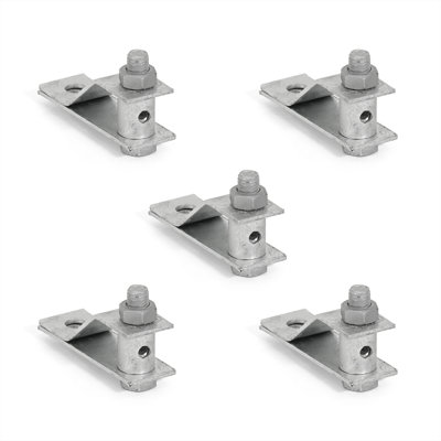 Silver Chain Link Wire Tensioner, Fencing Wire Tightener, Wire Tensioner Tool, Galvanized Wire Strainer, Chain Link Fence Hardware Parts, Pack of 5