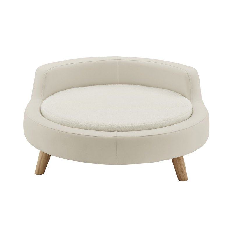 Milo 31'' Dog Bed, Cream