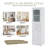 63" Tall Bathroom Storage Cabinet