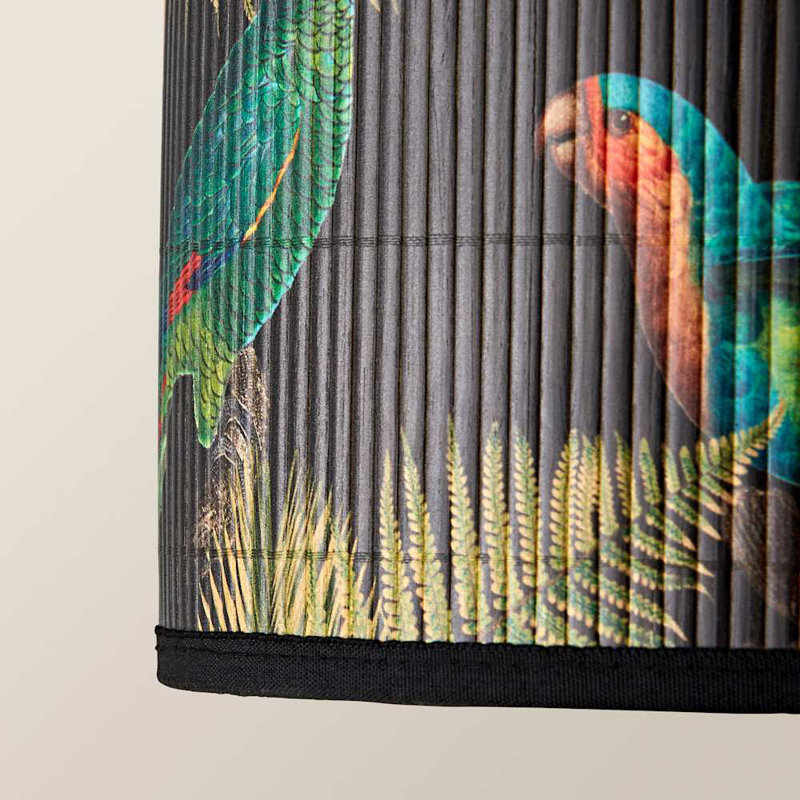 Anif Bamboo Drum Lamp Shade ( Slip-On ), 15cm H x 25cm W x 25cm D