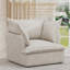 Canapé simple moderne en chenille avec accoudoirs pour le salon et la chambre à coucher, une pièce décorative confortable et élégante