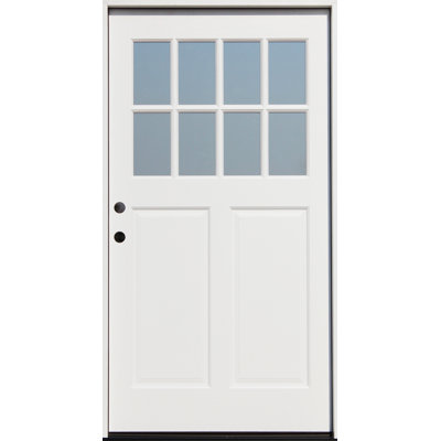Creative Entryways 43.5 in. x 81.5 in. 8 -Lite 2 Panel Prehung Front Entry Door