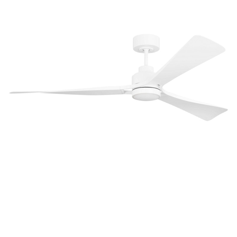Trillium Smart 60 LED Ceiling Fan, Matte White, Matte White