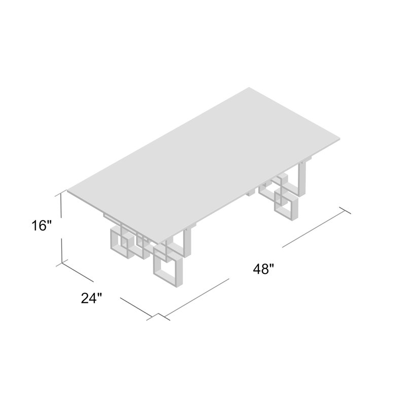 Table basse Fonso, Chrome chrome