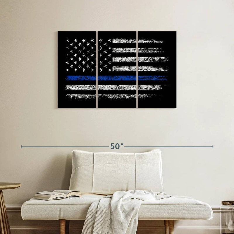 Borges USA Police Flag, 24" H x 38" W