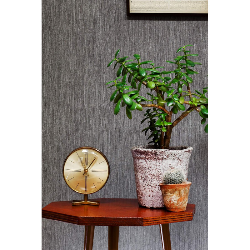 Sophie Laurance Geometric Vynaglypta Black Shadow Textured Vinyl 10m x 53cm Metallic Finish Wallpaper Roll
