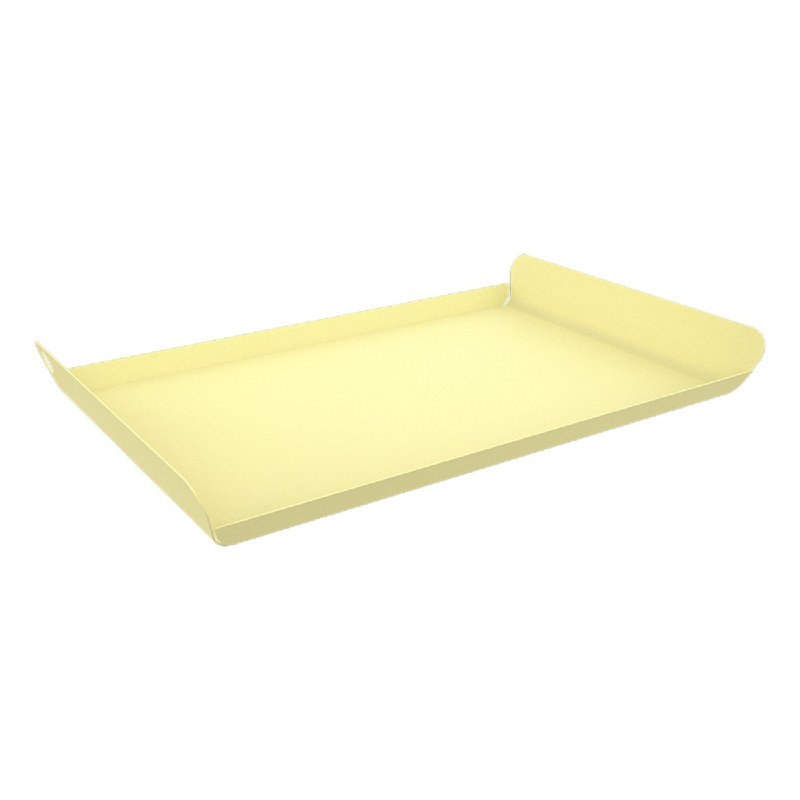 Alto Stainless Steel Tray, 2" H x 14" W x 9" D, Frosted Lemon