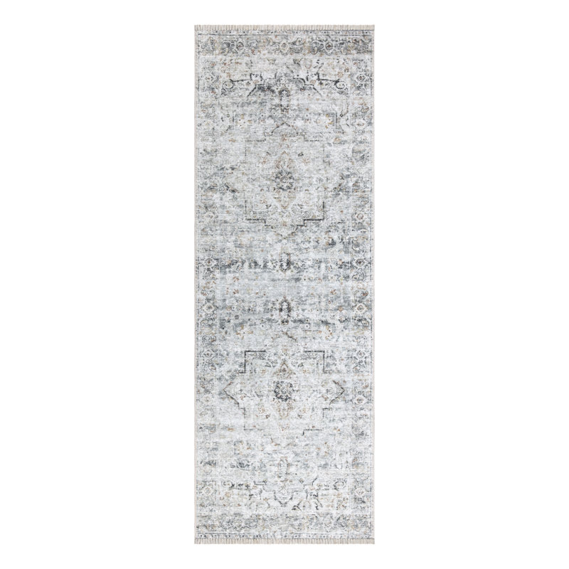 Tapis traditionnel lavable et antidérapant pour vestibule, couloir, salle de bain et cuisine