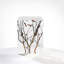 Cubic Crystal Pedestal - Luxury Crystal Acrylic Pedestal with Natural Wood Branches – Clear Modern Display Stand