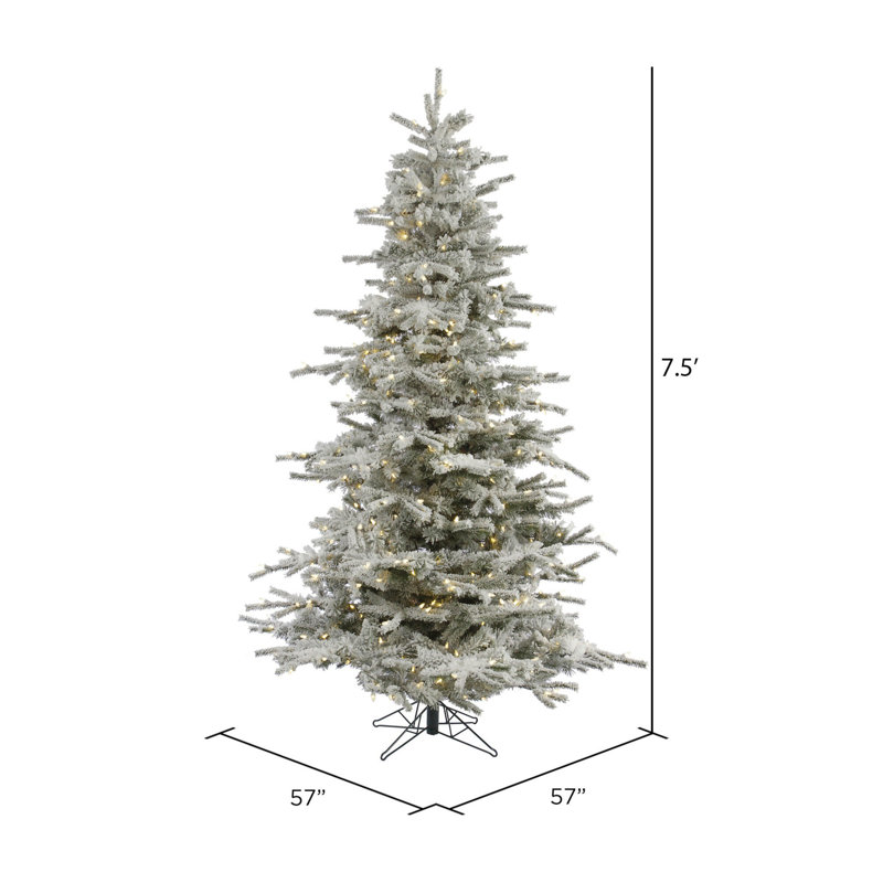 Sierra Lighted Artificial Fir Christmas Tree, 12' H