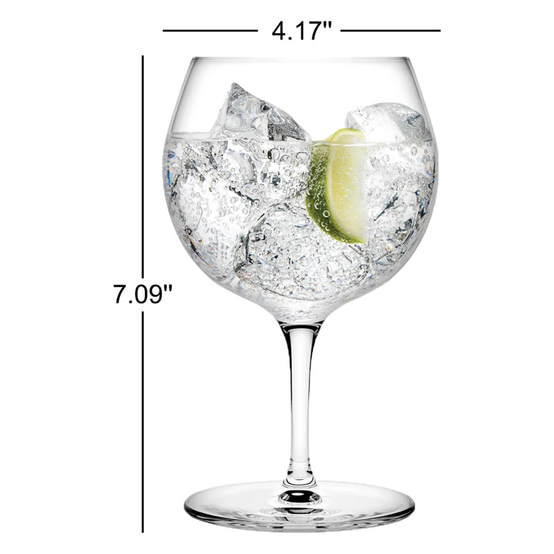 Ensemble rétro de 2 verres en cristal sans plomb 20 oz.