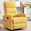 Fauteuil inclinable manuel à bascule et pivotant en tissu pour salon, jaune-290366385
