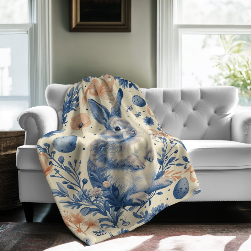 Couverture Spring Florals, Lit simple