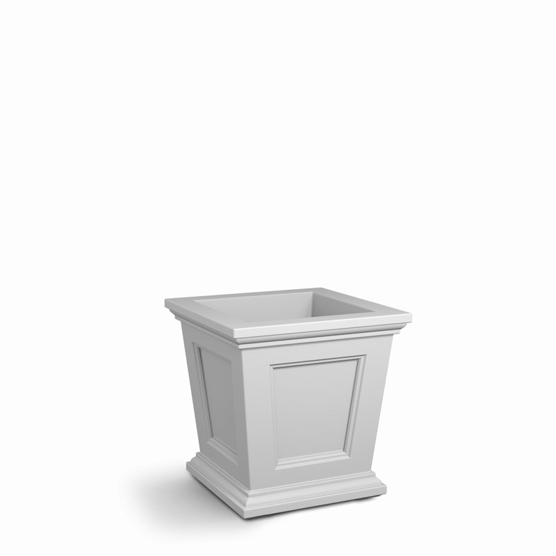 Boîte à fleurs en plastique Anastassia, Blanc