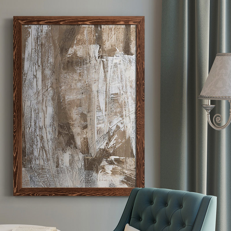 Bronzed I " Bronzed I ", No Mat, Maple Framed Canvas, 43.5" H x 31.5" W