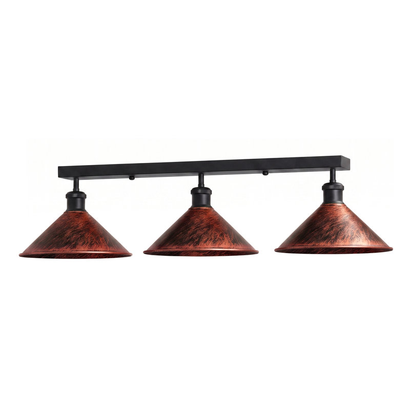 Menoher Flush Mount, Yes, Rustic Red