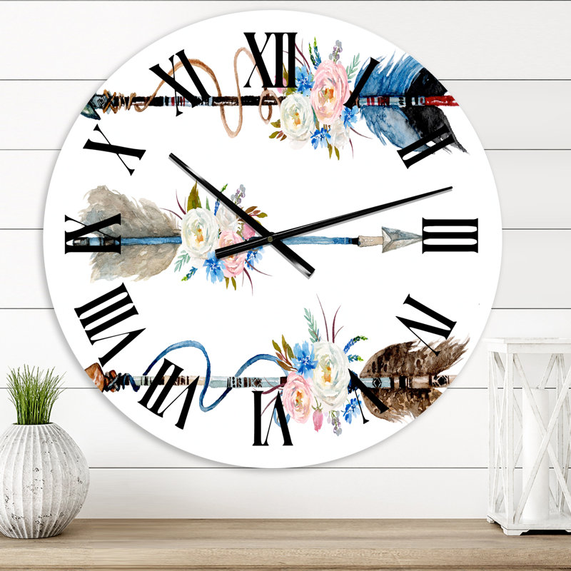 Horloge murale bohème et éclectique, Moyen